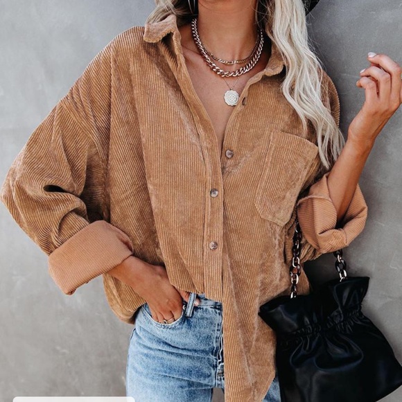 Vici Corduroy shacket - Picture 1 of 3